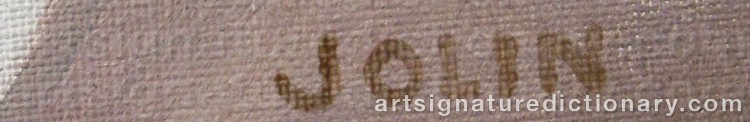 Signature by Einar JOLIN