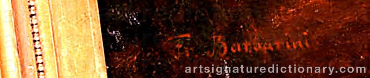 Authentic signature by Franz BARBARINI on  artwork