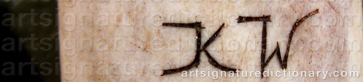 Authentic signature by SAAMI HANDICRAFTS on artwork