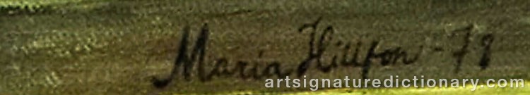 Signature by Maria HILLFON