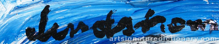 Close-up details showing Bengt LINDSTRÖM signature forgery characteristics