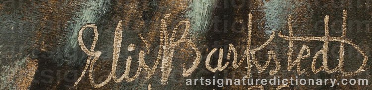 Signature by Elis BARKSTEDT