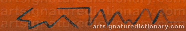 Authentic signature by Ed MELL on Painting/Watercolour artwork