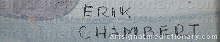 Signature by Erik CHAMBERT