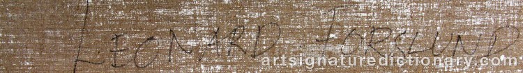 Signature by Leonard FORSLUND