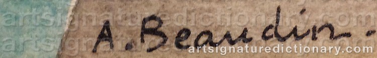 Signature by Andre BEAUDIN