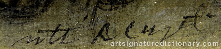 Authentic signature by Matti ALAPOTI on  artwork