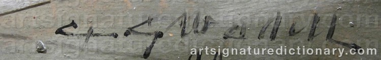 Signature by Carl Gabriel WADELL