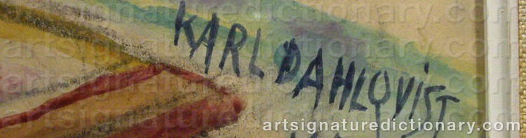 Signature by Karl DAHLQVIST