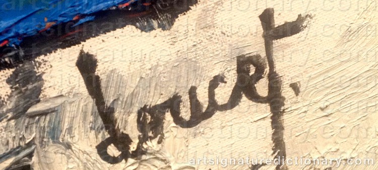 Signature by Jacques DOUCET