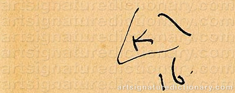 Signature by Wassily KANDINSKY