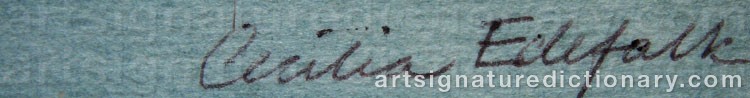 Signature by Cecilia EDEFALK