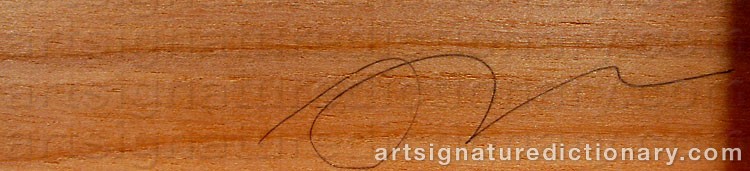 Authentic signature by Suzannah SINCLAIR on  artwork