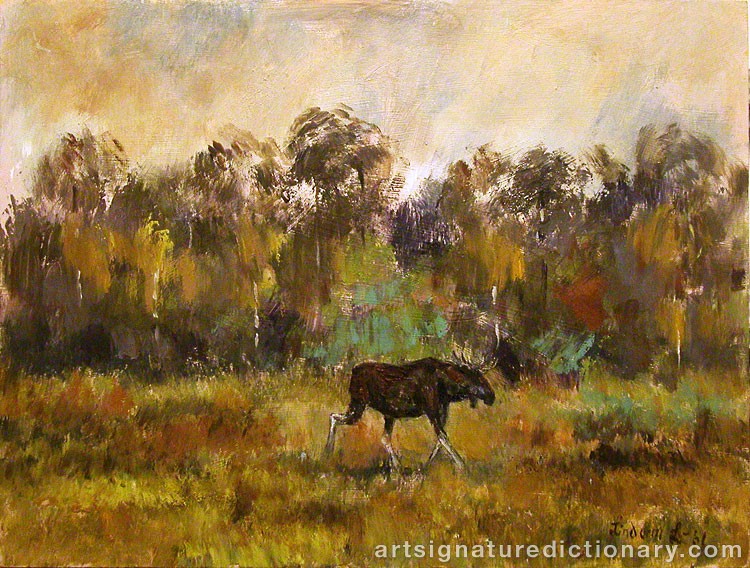 Close-up details showing Lindorm LILJEFORS signature forgery characteristics