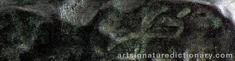 Authentic signature by Jyrki SAILO on  artwork