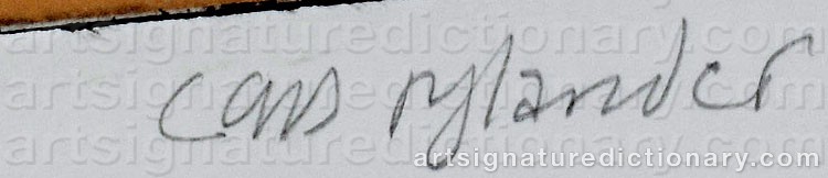 Signature by Lars RYLANDER