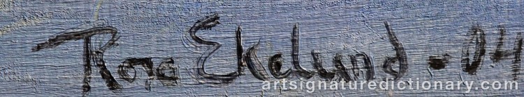 Signature by Rosa EKELUND