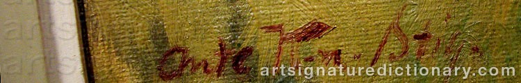 Signature by Anders ‘Ante’ KARLSSON-STIG