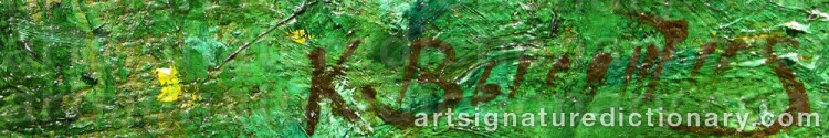Authentic signature by Konstantin Semionovich VYSOTSKY on artwork