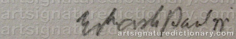 Signature by Eduardo PAOLOZZI
