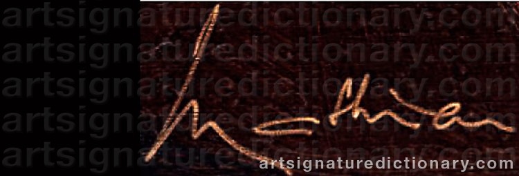 Signature by Georges MATHIEU