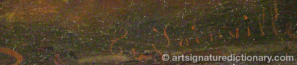 Authentic signature by Francois De JOINVILLE on  artwork