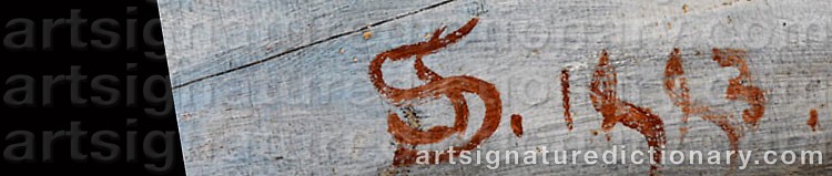 Authentic signature by Simeon SOLOMON on artwork