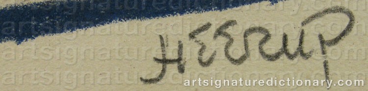 Signature by Henry HEERUP