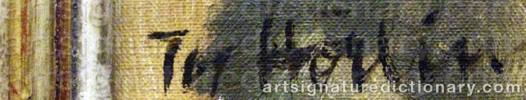 Signature by Tor HÖRLIN