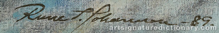 Signature by Rune JOHANSSON