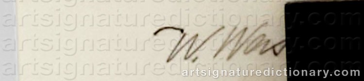 Authentic signature by Walter WEIS on  artwork