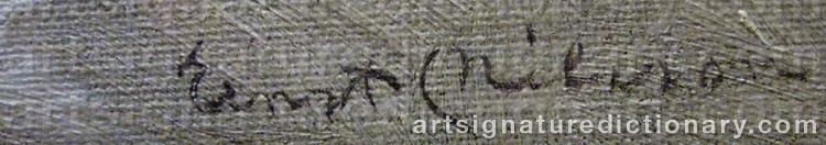 Signature by Ernst NILSSON