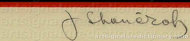 Authentic signature by Julian STANCZAK on Drawing/Graphic/Print artwork