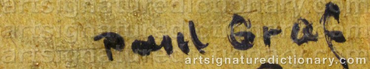 Signature by Paul GRAF