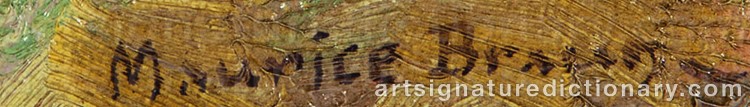 Authentic signature by Maurice BRAUN on Painting/Watercolour artwork
