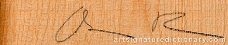 Authentic signature by Osmo RAUHALA on Painting/Watercolour artwork