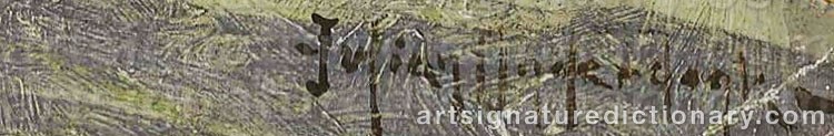 Authentic signature by Julian ONDERDONK on Painting/Watercolour artwork