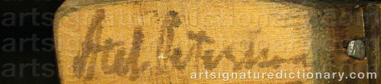 Signature by Axel ‘Döderhultarn’ PETERSSON
