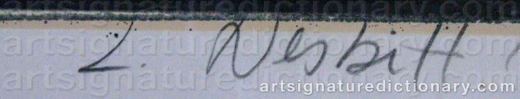 Signature by Lowell NESBITT