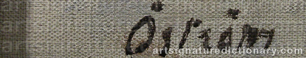 Signature by Folke ÖSTRÖM