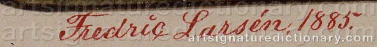 Signature by Fredric LARSÉN