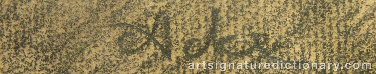 Signature by Johan Axel Gustaf ‘Jag Acke’ ACKE