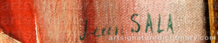 Authentic signature by Jean SALA on Painting/Watercolour artwork