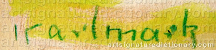 Signature by Gerhard KARLMARK