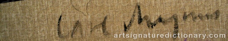 Signature by Carl MAGNUS
