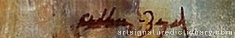 Authentic signature by Arthur BOYD on Painting/Watercolour artwork