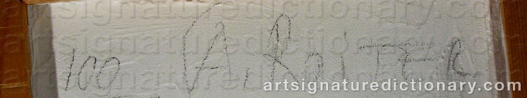Authentic signature by Andrei ROITER on  artwork