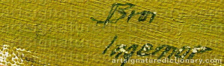 Signature by Bror Ingemar FRÖBERG
