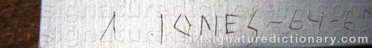 Signature by Arne JONES