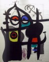 Close-up details showing Joan MIRO signature forgery characteristics
